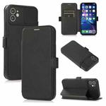 Push Window Double Buckle PU + Silicone Horizontal Flip Leather Case with Holder & Card Slot For iPhone 11(Black)