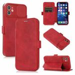 Push Window Double Buckle PU + Silicone Horizontal Flip Leather Case with Holder & Card Slot For iPhone 11 Pro(Red)
