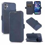 Push Window Double Buckle PU + Silicone Horizontal Flip Leather Case with Holder & Card Slot For iPhone 11 Pro(Blue)