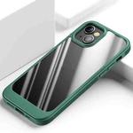 For iPhone 13 mini Shockproof TPU + PC Protective Case  (Dark Green)