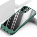 For iPhone 13 Pro Shockproof TPU + PC Protective Case  (Dark Green)