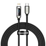 Baseus CATLSK-A01 20W USB-C / Type-C to 8 Pin Display Fast Charging Data Cable, Cable Length: 2m(Black)