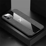 For iPhone 11 Pro Max XINLI Stitching Cloth Textue Shockproof TPU Protective Case(Grey)