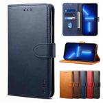 For iPhone 13 Pro GUSSIM Business Style Horizontal Flip Leather Case with Holder & Card Slots & Wallet (Blue)