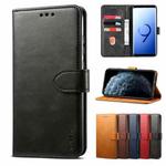 For iPhone 13 Pro Max GUSSIM Business Style Horizontal Flip Leather Case with Holder & Card Slots & Wallet (Black)