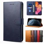 For iPhone 13 Pro Max GUSSIM Business Style Horizontal Flip Leather Case with Holder & Card Slots & Wallet (Blue)