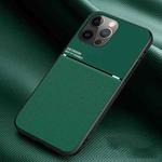 For iPhone 13 Pro Classic Tilt Strip Grain Magnetic Shockproof PC + TPU Case (Green)