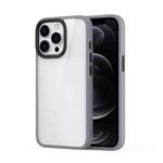 For iPhone 13 Pro Ming Shield Hybrid Frosted Transparent PC + TPU Scratchproof Shockproof Case (Grey)