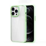 For iPhone 13 Pro Ming Shield Hybrid Frosted Transparent PC + TPU Scratchproof Shockproof Case (Light Green)