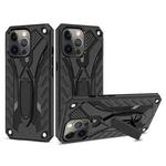 For iPhone 13 Pro Shockproof TPU + PC Protective Case with Holder (Black)