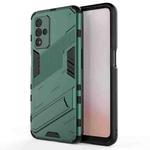 For OPPO A93s 5G Punk Armor 2 in 1 PC + TPU Shockproof Case with Invisible Holder(Green)