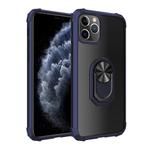 For iPhone 11 Pro Shockproof  PC + TPU Protective Case with 360 Degree Rotating Ring Holder(Blue)