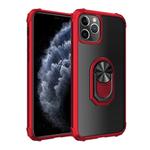 For iPhone 11 Shockproof  PC + TPU Protective Case with 360 Degree Rotating Ring Holder(Red)