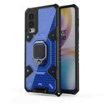 For OnePlus Nord 2 5G Space PC+TPU Shockproof Case with Ring Holder(Blue)