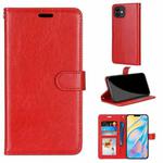 Pure Color Horizontal Flip PU Leather Case with Holder & Card Slots & Wallet & Photo Frame For iPhone 13 mini(Rose Red)