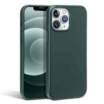 R-JUST Shockproof Magnetic Cowhide Leather Magsafe Case For iPhone 13 Pro Max(Dark Green)