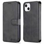 For iPhone 13 AZNS Calf Texture Horizontal Flip Leather Case with Holder & Card Slots & Wallet & Photo Frame(Black)