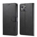 For iPhone 13 mini LC.IMEEKE Calf Texture Horizontal Flip Leather Case with Holder & Card Slots & Wallet (Black)