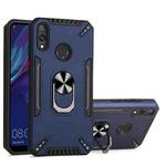For Huawei Y7 2019 PC + TPU Protective Case with 360 Degrees Rotatable Ring Holder(Royal Blue)