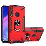 For Huawei Y7p PC + TPU Protective Case with 360 Degrees Rotatable Ring Holder(Red)
