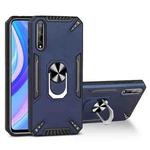For Huawei Y8p PC + TPU Protective Case with 360 Degrees Rotatable Ring Holder(Royal Blue)