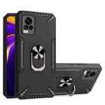 For vivo V20 Pro PC + TPU Protective Case with 360 Degrees Rotatable Ring Holder(Black)