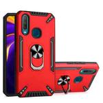 For vivo Y11 / Y12 / Y15 / Y17 PC + TPU Protective Case with 360 Degrees Rotatable Ring Holder(Red)