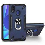 For vivo Y95 / U1 PC + TPU Protective Case with 360 Degrees Rotatable Ring Holder(Royal Blue)