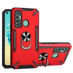 For Tecno Camon 17 PC + TPU Protective Case with 360 Degrees Rotatable Ring Holder(Red)