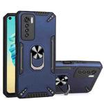 For Tecno Camon 17 Pro PC + TPU Protective Case with 360 Degrees Rotatable Ring Holder(Royal Blue)