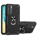 For Tecno Camon 17 Pro PC + TPU Protective Case with 360 Degrees Rotatable Ring Holder(Black)