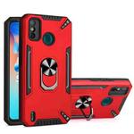 For Tecno Spark 6 Go PC + TPU Protective Case with 360 Degrees Rotatable Ring Holder(Red)