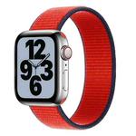Single Lap Nylon Watch Band, Size: XS 128mm For Apple Watch Series 8&7 41mm / SE 2&6&SE&5&4 40mm / 3&2&1 38mm(Dark Red)