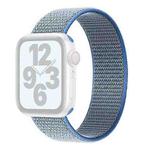 Single Lap Nylon Watch Band, Size: S 135mm For Apple Watch Series 8&7 41mm / SE 2&6&SE&5&4 40mm / 3&2&1 38mm(Lake Blue)