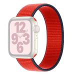 Single Lap Nylon Watch Band, Size: M 145mm For Apple Watch Series 8&7 41mm / SE 2&6&SE&5&4 40mm / 3&2&1 38mm(Dark Red)