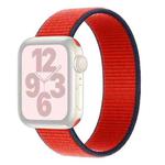 Single Lap Nylon Watch Band, Size: L 155mm For Apple Watch Series 8&7 41mm / SE 2&6&SE&5&4 40mm / 3&2&1 38mm(Dark Red)