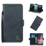 For Nokia 3.2 Retro Horizontal Flip PU Leather Case with Card Slots & Holder(Black)