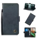 For Galaxy Note 10 Retro Horizontal Flip PU Leather Case with Card Slots & Holder(Black)