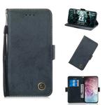 For Galaxy Note 10 Plus Retro Horizontal Flip PU Leather Case with Card Slots & Holder(Black)