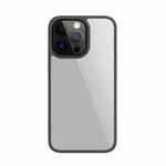 Mutural Jiantou Series Electroplating PC + Frosted TPU Shockproof Protective Case For iPhone 13(Black)