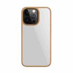Mutural Jiantou Series Electroplating PC + Frosted TPU Shockproof Protective Case For iPhone 13(Gold)