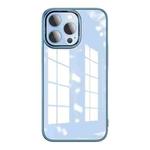 Mutural Jiantou Series Electroplating PC + Frosted TPU Shockproof Protective Case For iPhone 13 (Sierra Blue)