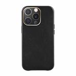 Mutural Mingdian Series PU + PC Full Coverage Shockproof Protective Case For iPhone 13 Pro(Black)