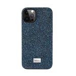 Mutural Xingmang Series PC + TPU + Electroplating Diamond Cloth Protective Case For iPhone 13 Pro Max(Blue)