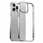 For iPhone 13 Pro Baseus Glitter Plating PC Shockproof Protective Case (Silver)