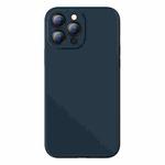 For iPhone 13 Pro Max Baseus Liquid Silica Gel Protective Case (Navy Blue)