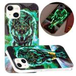 For iPhone 13 Luminous TPU Soft Protective Case(Ferocious Wolf)