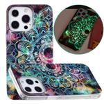 For iPhone 13 Pro Luminous TPU Soft Protective Case (Mandala Flower)