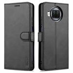 For Xiaomi Redmi Note 9 Pro 5G AZNS Skin Feel Calf Texture Horizontal Flip Leather Case with Card Slots & Holder & Wallet(Black)