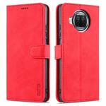 For Xiaomi Mi 10T Lite 5G AZNS Skin Feel Calf Texture Horizontal Flip Leather Case with Card Slots & Holder & Wallet(Red)